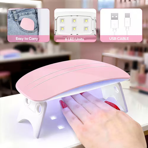 COSCELIA Portable for Nail Lamp for Gel Application