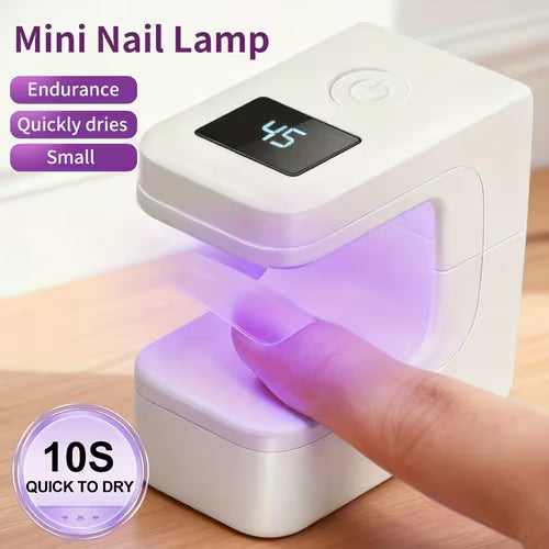 1pc Mini Rechargeable LED Nail Lamp for Gel Nails